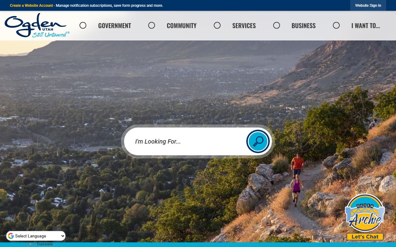 Ogden City official website Ogden property tax records