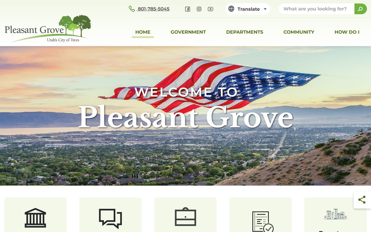 Pleasant Grove City official website Pleasant Grove property tax records