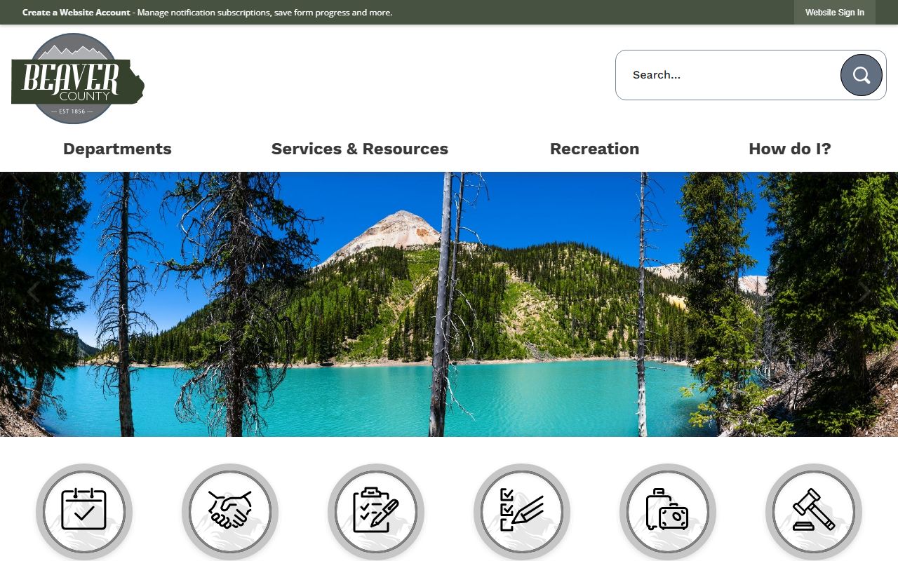 Beaver County main website for property tax records