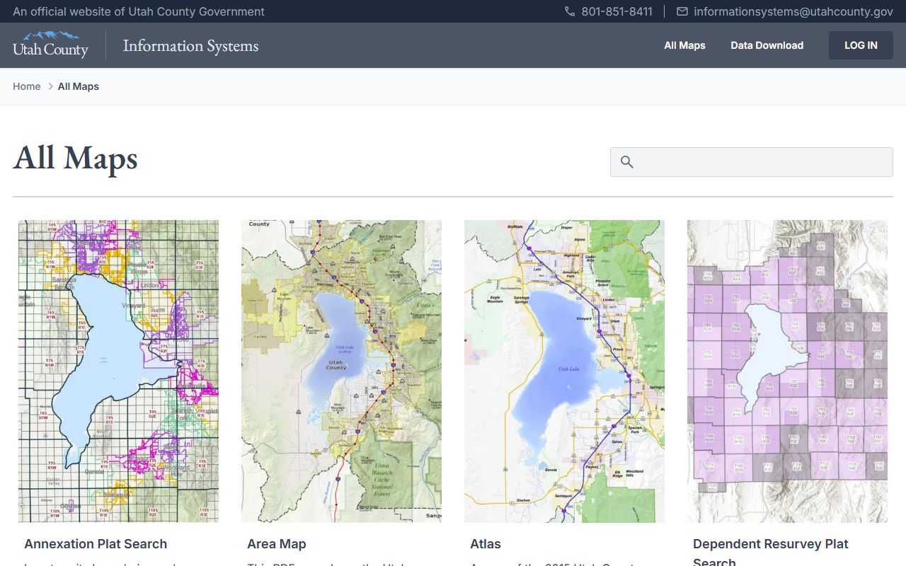 Utah County GIS maps portal for Provo property tax records